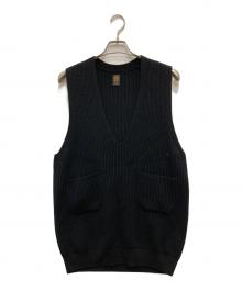 BATONER（バトナ―）の古着「ニットベスト」｜ブラック