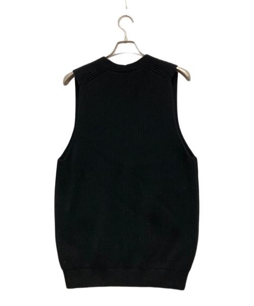 BATONER（バトナ―）BATONER (バトナ―) ニットベスト ブラック サイズ:Mの古着・服飾アイテム