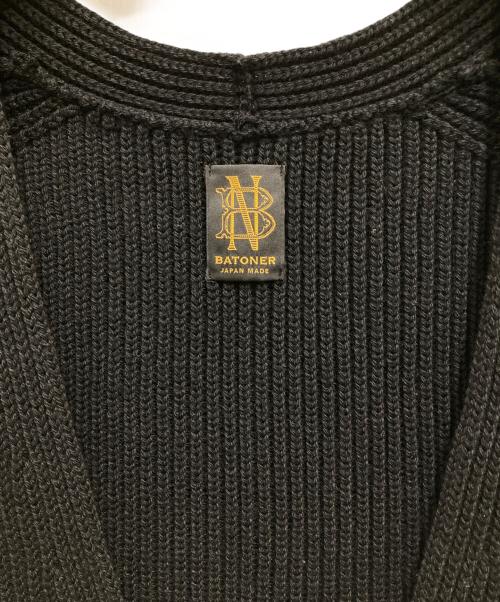 BATONER（バトナ―）BATONER (バトナ―) ニットベスト ブラック サイズ:Mの古着・服飾アイテム