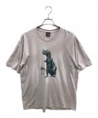 stussyステューシー）の古着「BIG & MEATY PIGMENT DYED TEE」｜ピンク