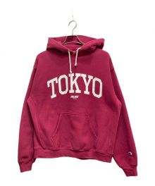 Champion×Palace Skateboards（チャンピオン×パレス スケートボーズ）の古着「REVERSE WEAVEプルオーバーパーカー(リバースウィーブプルオーバーパーカー)」｜ボルドー