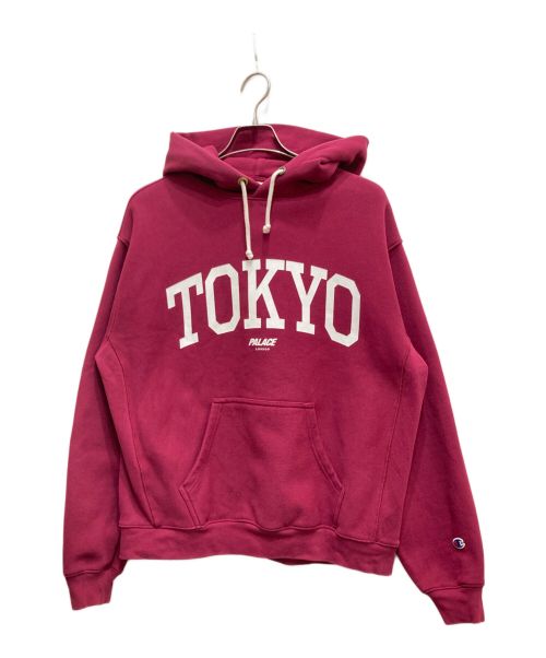 Champion（チャンピオン）Champion (チャンピオン) Palace Skateboards (パレス スケートボーズ) REVERSE WEAVEプルオーバーパーカー(リバースウィーブプルオーバーパーカー) ボルドー サイズ:Lの古着・服飾アイテム