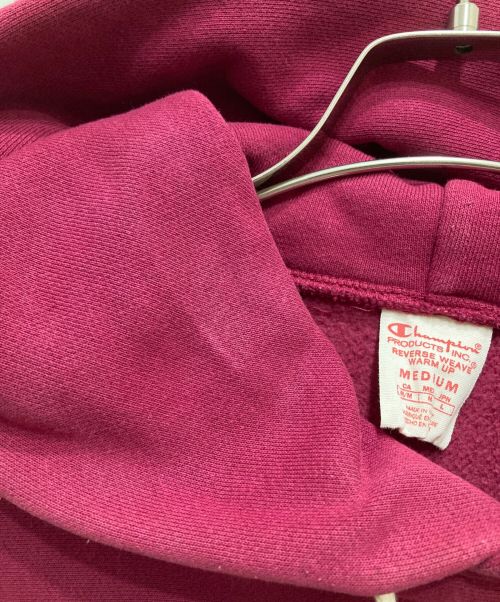 Champion（チャンピオン）Champion (チャンピオン) Palace Skateboards (パレス スケートボーズ) REVERSE WEAVEプルオーバーパーカー(リバースウィーブプルオーバーパーカー) ボルドー サイズ:Lの古着・服飾アイテム