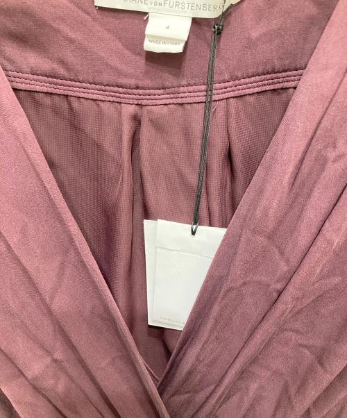 DIANE VON FURSTENBERG（ダイアンフォンファステンバーグ）DIANE VON FURSTENBERG (ダイアンフォンファステンバーグ) シルクワンピース パープル サイズ:4の古着・服飾アイテム