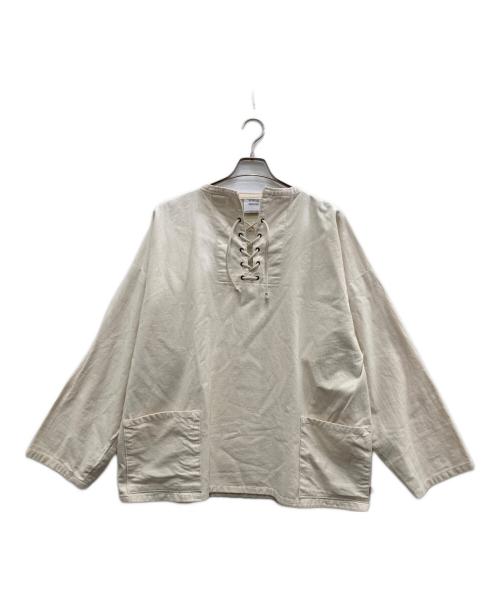 NEWLYN SMOCKS（ニューリンスモック）NEWLYN SMOCKS (ニューリンスモック) 別注Lace Up Smocks アイボリー サイズ:表記無し(実寸ご確認ください）の古着・服飾アイテム