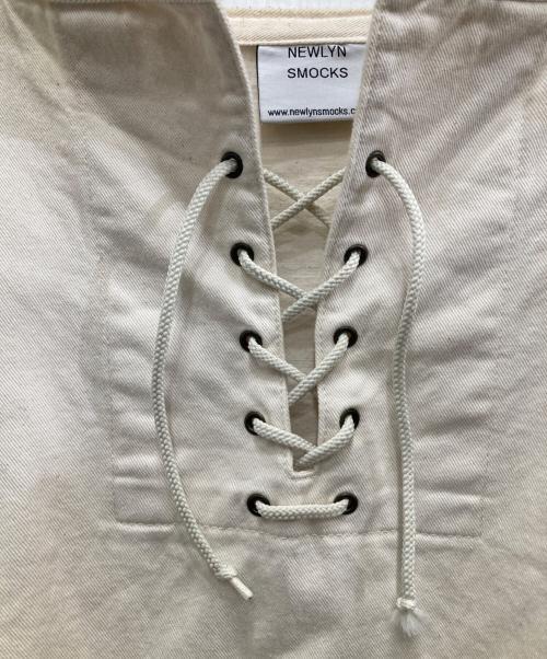 NEWLYN SMOCKS（ニューリンスモック）NEWLYN SMOCKS (ニューリンスモック) 別注Lace Up Smocks アイボリー サイズ:表記無し(実寸ご確認ください）の古着・服飾アイテム