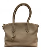 NAGATANIナガタニ）の古着「チャーム付きハンドバッグ」｜ベージュ