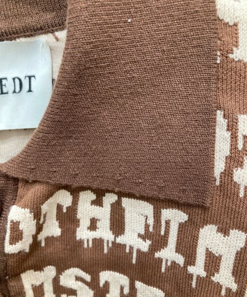 HELMSTEDT（ヘルムシュテット）helmstedt (ヘルムシュテット) 総柄ニット ベージュ サイズ:XSの古着・服飾アイテム