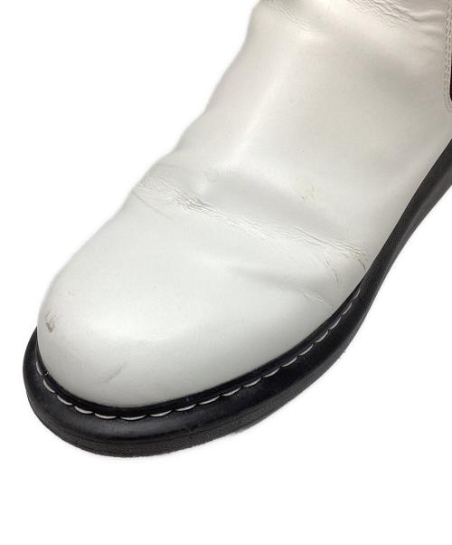 ALEXANDER McQUEEN（アレキサンダーマックイーン）ALEXANDER McQUEEN (アレキサンダーマックイーン) LEATHER CHELSEA BOOTS/ブーツ ホワイト サイズ:23.5の古着・服飾アイテム