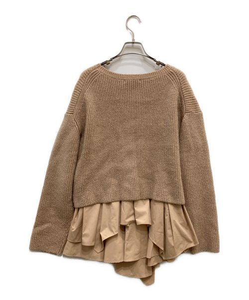 CADUNE（カデュネ）CADUNE (カデュネ) フレアSETニット ブラウン サイズ:38の古着・服飾アイテム