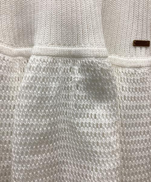 BURBERRY BLUE LABEL（バーバリー ブルー レーベル）BURBERRY BLUE LABEL (バーバリーロンドンブルーレーベル) ニットワンピース ホワイト サイズ:SIZE38の古着・服飾アイテム