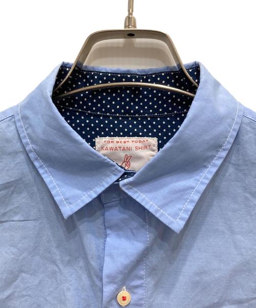 KAWATANI SHIRT（カワタニシャツ）KAWATANI SHIRT (カワタニシャツ) パッチワークシャツ スカイブルー サイズ:Mの古着・服飾アイテム