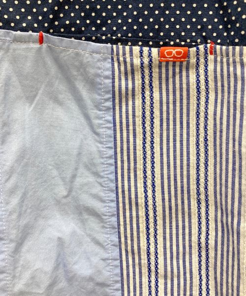 KAWATANI SHIRT（カワタニシャツ）KAWATANI SHIRT (カワタニシャツ) パッチワークシャツ スカイブルー サイズ:Mの古着・服飾アイテム