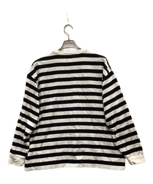 Graphpaper（グラフペーパー）Graphpaper (グラフペーパー) Border L/S Pocket Tee ブラック×ホワイト サイズ:1の古着・服飾アイテム