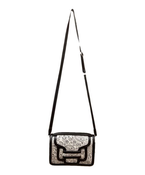 PIERRE HARDY（ピエールアルディ）PIERRE HARDY (ピエールアルディ) ミニアルファパッドハンドバッグ ショルダーバッグ ホワイト×ブラックの古着・服飾アイテム