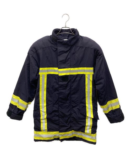 NO BRAND（ノーブランド）NO BRAND (ノーブランド) ヴィンテージフャイヤーマンジャケット ブラック×イエロー サイズ:不明(実寸をご確認ください)の古着・服飾アイテム