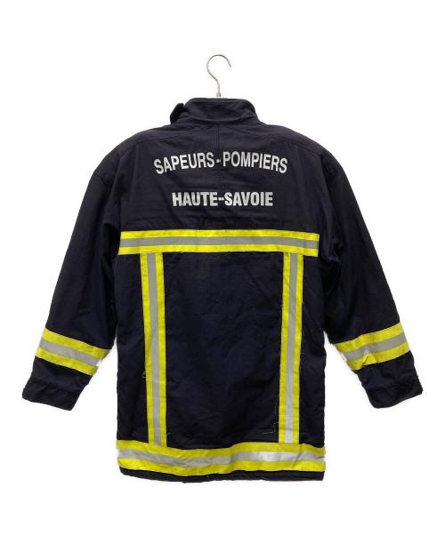 NO BRAND（ノーブランド）NO BRAND (ノーブランド) ヴィンテージフャイヤーマンジャケット ブラック×イエロー サイズ:不明(実寸をご確認ください)の古着・服飾アイテム