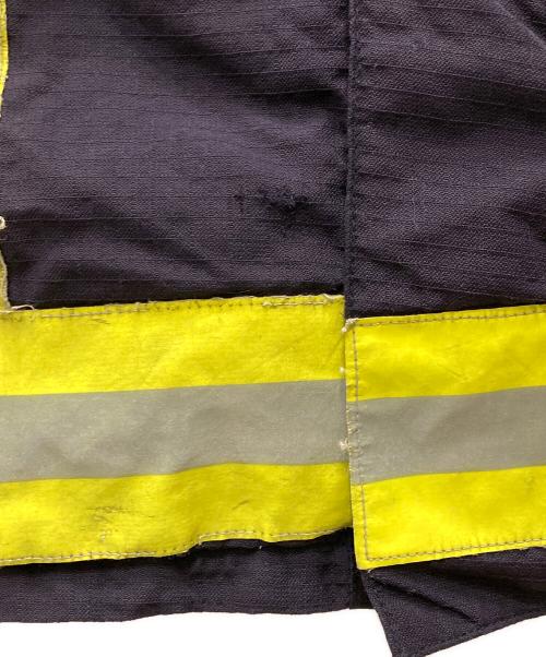 NO BRAND（ノーブランド）NO BRAND (ノーブランド) ヴィンテージフャイヤーマンジャケット ブラック×イエロー サイズ:不明(実寸をご確認ください)の古着・服飾アイテム