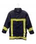 NO BRAND（ノーブランド）の古着「ヴィンテージフャイヤーマンジャケット」｜ブラック×イエロー