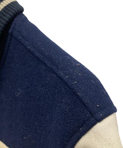 McGREGOR（マクレガー）McGREGOR (マクレガー) ヴィンテージ袖レザースタジャン ネイビー×グレー サイズ:Mの古着・服飾アイテム