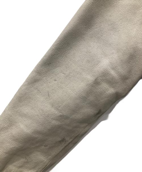 McGREGOR（マクレガー）McGREGOR (マクレガー) ヴィンテージ袖レザースタジャン ネイビー×グレー サイズ:Mの古着・服飾アイテム