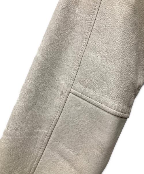 McGREGOR（マクレガー）McGREGOR (マクレガー) ヴィンテージ袖レザースタジャン ネイビー×グレー サイズ:Mの古着・服飾アイテム