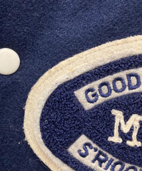 McGREGOR（マクレガー）McGREGOR (マクレガー) ヴィンテージ袖レザースタジャン ネイビー×グレー サイズ:Mの古着・服飾アイテム