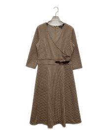 LAUREN RALPH LAUREN（ローレンラルフローレン）の古着「カットソーワンピース」｜ベージュ