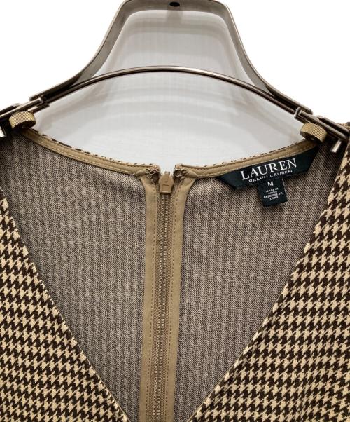 LAUREN RALPH LAUREN（ローレンラルフローレン）LAUREN RALPH LAUREN (ローレンラルフローレン) カットソーワンピース ベージュ サイズ:Mの古着・服飾アイテム