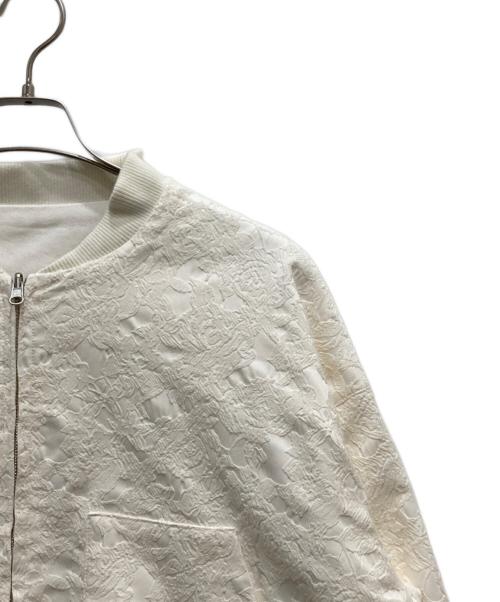 Q.anos（キュアノス）Q.anos (キュアノス) リバーシブルブルゾン アイボリー サイズ:FREEの古着・服飾アイテム