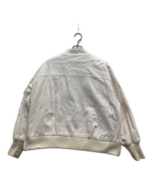 Q.anos（キュアノス）Q.anos (キュアノス) リバーシブルブルゾン アイボリー サイズ:FREEの古着・服飾アイテム
