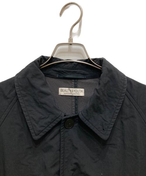 BEAUTY&YOUTH（ビューティーアンドユース）BEAUTY&YOUTH (ビューティーアンドユース) ボンディング バルカラー コート ブラック サイズ:Lの古着・服飾アイテム