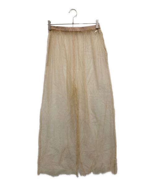 6(ROKU) BEAUTY&YOUTH（ロク ビューティーアンドユース）6(ROKU) BEAUTY&YOUTH (ロク ビューティーアンドユース) ナイロン チュール パンツ ベージュ サイズ:表記無し(実寸サイズをご参照下さい)の古着・服飾アイテム