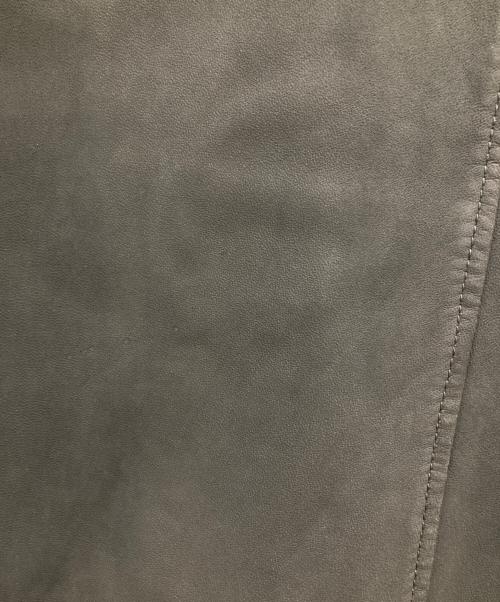 ALL SAINTS（オールセインツ）ALL SAINTS (オールセインツ) ラムレザーライダースジャケット グレー サイズ:Sの古着・服飾アイテム