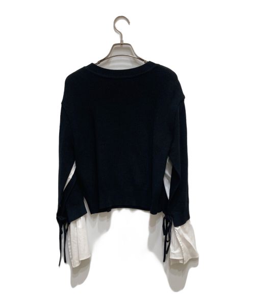 EPOCA（エポカ）EPOCA (エポカ) シャツコンビニット ブラック×ホワイト サイズ:40の古着・服飾アイテム