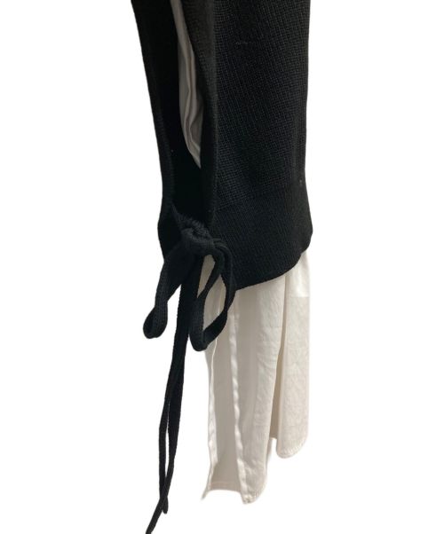 EPOCA（エポカ）EPOCA (エポカ) シャツコンビニット ブラック×ホワイト サイズ:40の古着・服飾アイテム