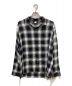FRONT 11201（フロント 11201）の古着「チェックオンブレチェックシャツ」｜ブラック×グレー