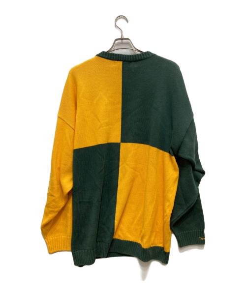 TUNDRA（ツンドラ）TUNDRA (ツンドラ) ニット グリーン×イエロー サイズ:XXLの古着・服飾アイテム