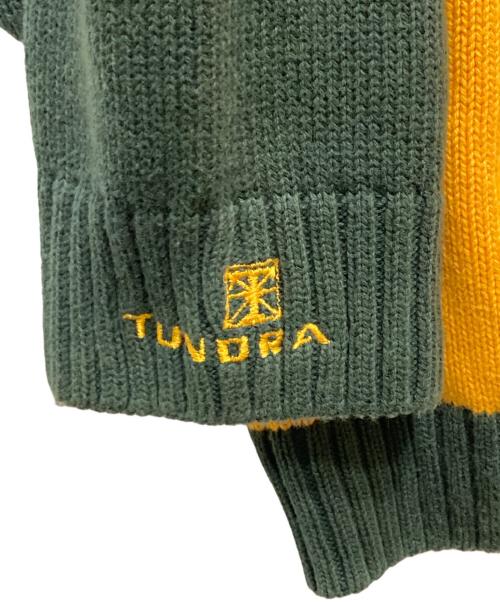 TUNDRA（ツンドラ）TUNDRA (ツンドラ) ニット グリーン×イエロー サイズ:XXLの古着・服飾アイテム