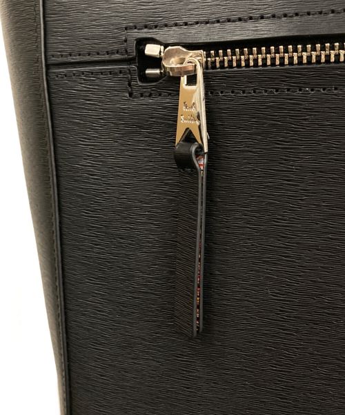 PAUL SMITH（ポールスミス）Paul Smith (ポールスミス) ストローグレインレザートートバッグ ブラック 未使用品の古着・服飾アイテム