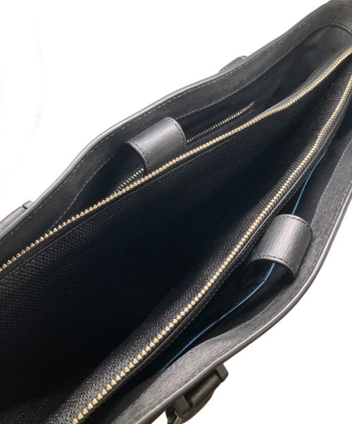 PAUL SMITH（ポールスミス）Paul Smith (ポールスミス) ストローグレインレザートートバッグ ブラック 未使用品の古着・服飾アイテム