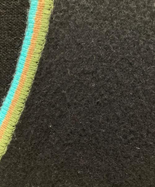 AWAKE（アウェイク）AWAKE (アウェイク) STRIPED MOHAIR SLEEVE CARDIGAN ブラック サイズ:XLの古着・服飾アイテム