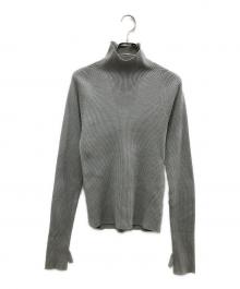 ETRE TOKYO（エトレトウキョウ）の古着「ホールガーメントタートルニットプルオーバー」｜グレー