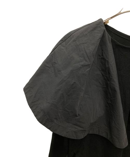 ELENDEEK（エレンディーク）ELENDEEK (エレンディーク) フレアスリーブコンディネーションニット ブラック サイズ:Fの古着・服飾アイテム