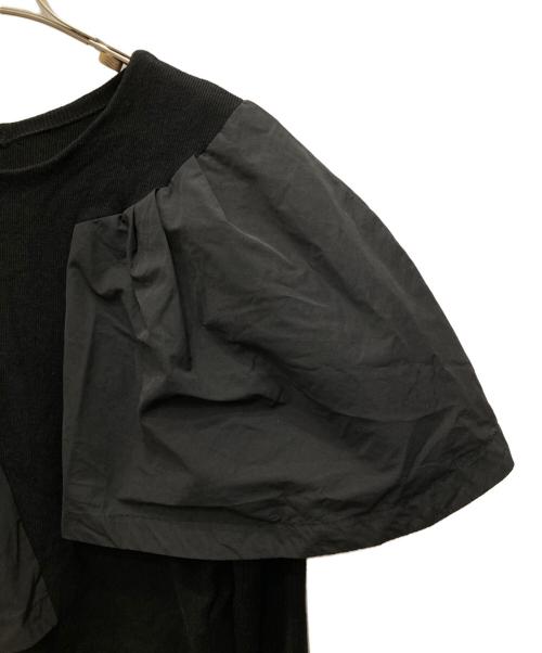 ELENDEEK（エレンディーク）ELENDEEK (エレンディーク) フレアスリーブコンディネーションニット ブラック サイズ:Fの古着・服飾アイテム