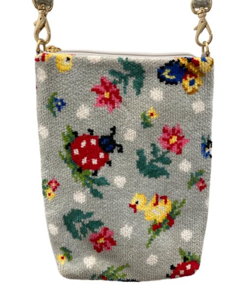 FEILER（フェイラー）FEILER (フェイラー) ハイジドット スマホショルダーバッグ グレーの古着・服飾アイテム