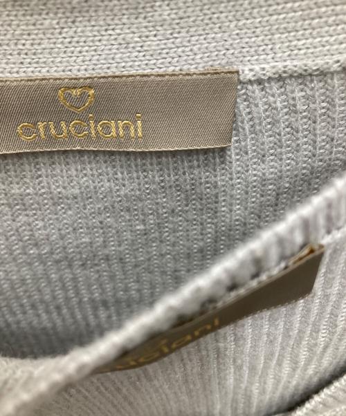 Cruciani（クルチアーニ）Cruciani (クルチアーニ) カシミヤ混アンサンブルVネックカーディガン グレー サイズ:38の古着・服飾アイテム