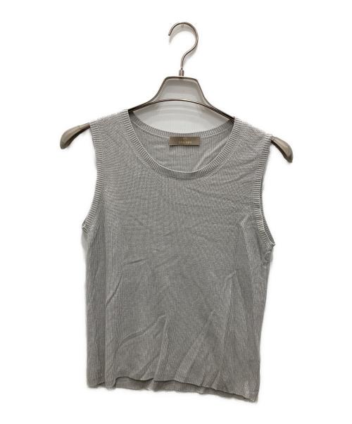 Cruciani（クルチアーニ）Cruciani (クルチアーニ) カシミヤ混アンサンブルVネックカーディガン グレー サイズ:38の古着・服飾アイテム