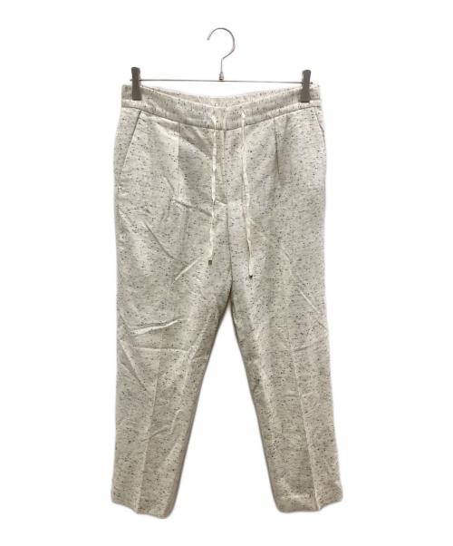 INCOTEX（インコテックス）INCOTEX (インコテックス) タックパンツ アイボリー サイズ:40の古着・服飾アイテム