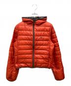 BURBERRY BLUE LABELバーバリーロンドンブルーレーベル）の古着「ダウンジャケット」｜オレンジ